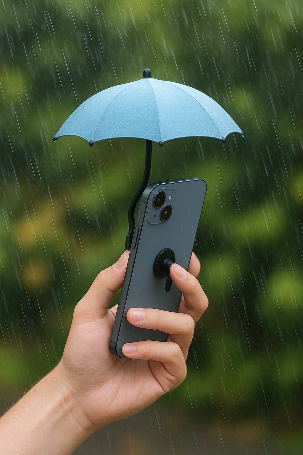 Parapluie magnétique pour téléphone