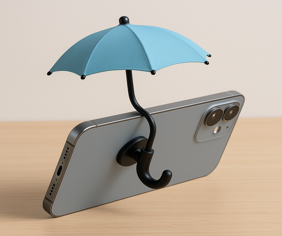 Parapluie magnétique pour téléphone